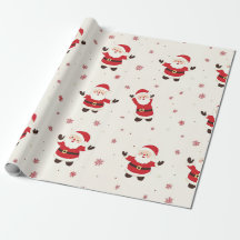 Schattigee Retro Santa Christmas Wrapping Papieren