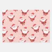 Schattigee Retro Santa Christmas Wrapping Papieren Inpakpapier Vel (Voorkant 2)