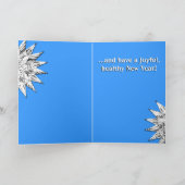 Schattigee Retro Sneeuwmannen Skaters - Gepersonal Feestdagen Kaart (Binnen)