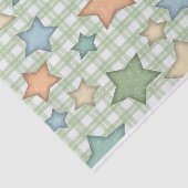 Schattigee Retro Stars voor Baby Tissuepapier (Detail)