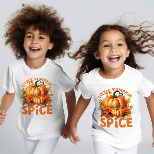 Schattigee Retro Thanksgiving Little Pumpkin Herfs T-shirt