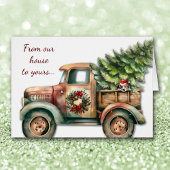 Schattigee Retro Truck Beagle Kerst