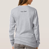 Schattigee Retro Typografie Giggle & Smile Eenvoud T-shirt (Achterkant)