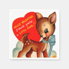 Schattigee retro  Valentijn herten partij Servet
