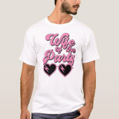 Schattigee retro vrouw van de partij bachelorette t-shirt (Voorkant)