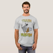 Schattigee retro wasbeer - afval fascisme t-shirt (Voorkant volledig)