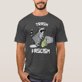 Schattigee retro wasbeer - afval fascisme t-shirt (Voorkant)