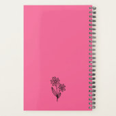 Schattigee Retro Wildflower Boho Teacher Planner (Achterkant)