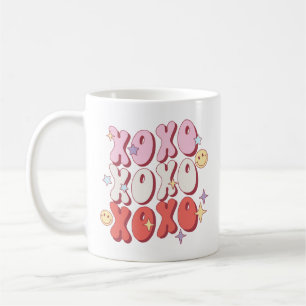 Schattigee Retro XOXO Valentijnsdag Koffie Mok