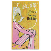 Schattigee retro  Zuster verjaardag Klein Cadeauzakje (Achterkant)