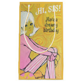 Schattigee retro  Zuster verjaardag Klein Cadeauzakje (Voorkant)