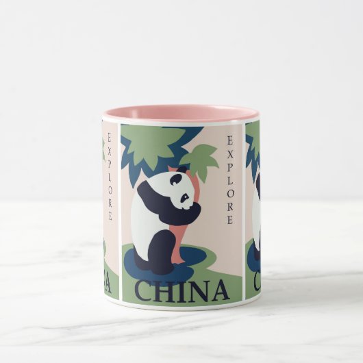 Schattigee reuzenpanda Beer China Reizen Mok (Midden)