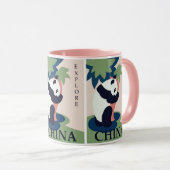 Schattigee reuzenpanda Beer China Reizen Mok (Voorkant rechts)
