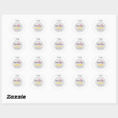 Schattigee Review het zoals het is Dank u zakelijk Ronde Sticker (Vel)