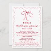 Schattigee Ribbon Bachelorette Trip & Reisschema Kaart (Voorkant)