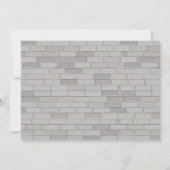 Schattigee ridder feestuitnodiging kaart (Achterkant)