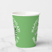 Schattigee Ringstaart Lemur cartoon Gepersonalisee Papieren Bekers (Links)