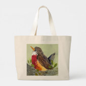 Schattigee Robin Canvas tas (Achterkant)