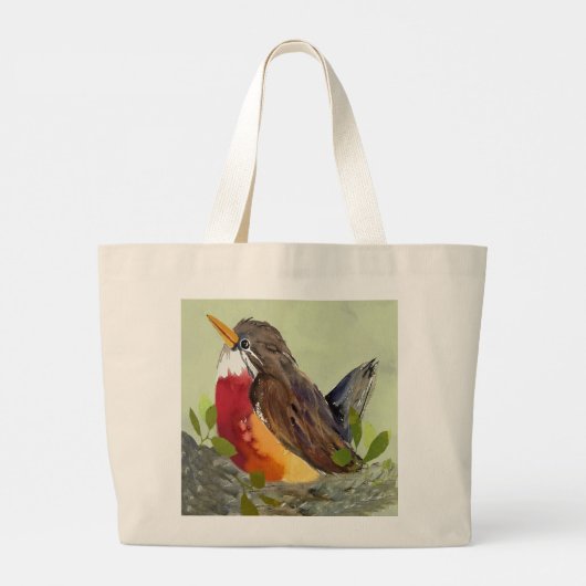 Schattigee Robin Canvas tas (Achterkant)