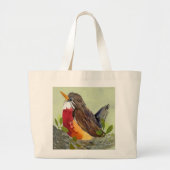 Schattigee Robin Canvas tas (Voorkant)