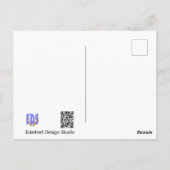 Schattigee Robin & Green Leaves DIY Briefkaart (Achterkant)