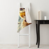 Schattigee Robins, Frozen Christmas Sherpa Deken (In situ)