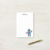 Schattigee robot "A Little Note"-ontwerp Post-it® Notes (Op bureau)