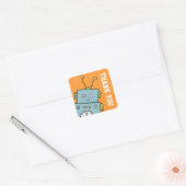 Schattigee Robot Dank u Stickers (Envelop)