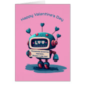 Schattigee Robot Happy Valentines Day - Ik vind je (Voorkant)