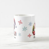 Schattigee Robot Kerstwinter Feestdagen gepersonal Koffiemok (Center)