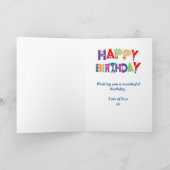 Schattigee Robot Kinderverjaardag Kaart (Binnen)