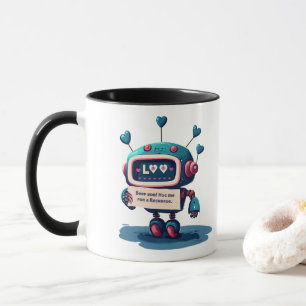 Schattigee robot, knuffel me voor een herlading, h mok