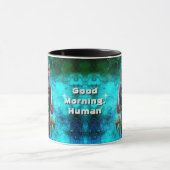 Schattigee Robot Retro  Cool Goedemorgen Mens Mok (Midden)