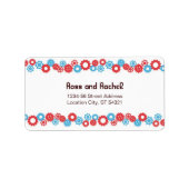 Schattigee Robot Thema Bruiloft Etiket (Voorkant)