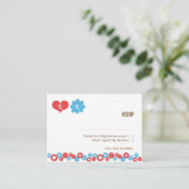 Schattigee Robot Thema Bruiloft Informatiekaartje (Staand voorkant)