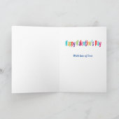 Schattigee Robot Valentijnsdag Kaart (Binnen)