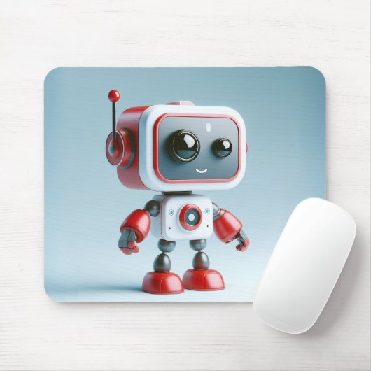 Schattigee robotmousepad muismat (Met muis)