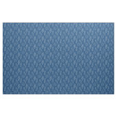 Schattigee robots op Classic Blue Stof (Yard (91,4 cm))