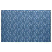 Schattigee robots op Classic Blue Stof (Fat Quarter)