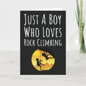 Schattigee Rock Climbing Kaarten voor jongens voor (Voorkant)
