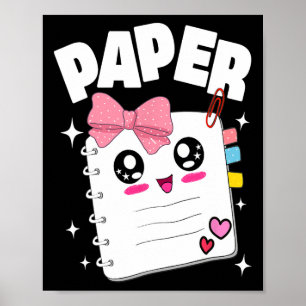Schattigee Rock Papier Schaar Halloween Kostuums K Poster