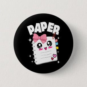 Schattigee Rock Papier Schaar Halloween Kostuums K Ronde Button 5,7 Cm