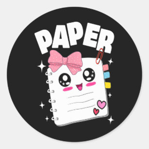 Schattigee Rock Papier Schaar Halloween Kostuums K Ronde Sticker