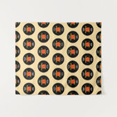 Schattigee Rock & Roll thema Verjaardag partij ach Wandkleed (Voorkant (horizontaal))