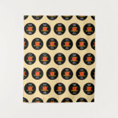 Schattigee Rock & Roll thema Verjaardag partij ach Wandkleed (Voorkant)