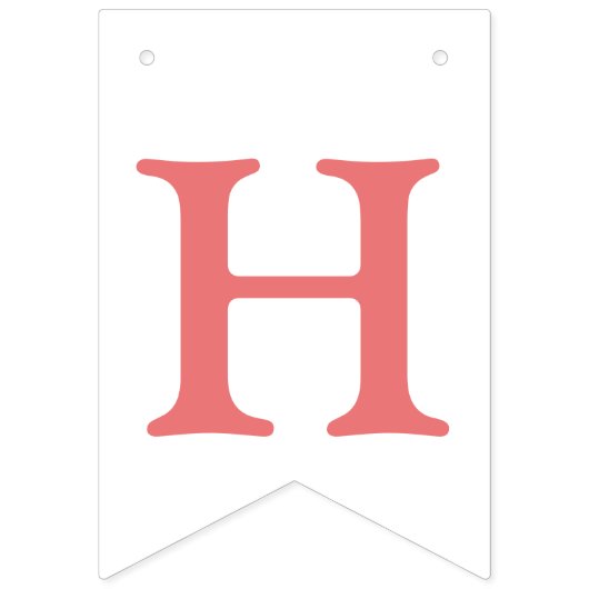 Schattigee rode aardbei meisje 1e verjaardagsfeest vlaggetjes (Tweede vlag)