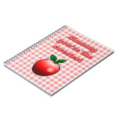 Schattigee rode appel notitieboek (Linkerzijde)