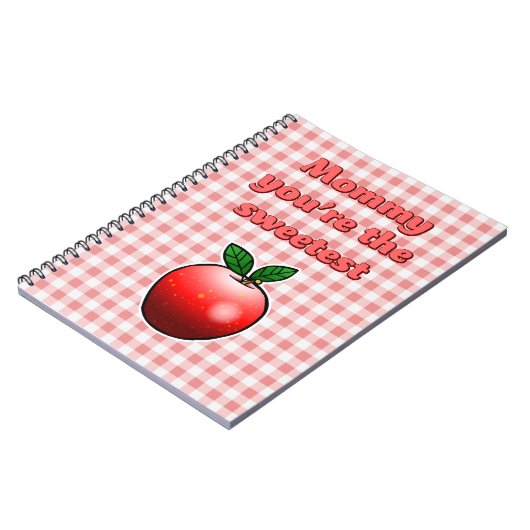 Schattigee rode appel notitieboek (Linkerzijde)