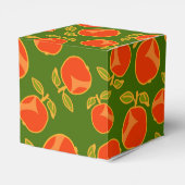 Schattigee rode appels inpakpapier bedankdoosjes (Achterkant)