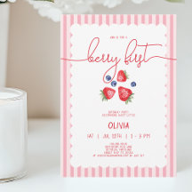 Schattigee rode baby meisje bessen eerste 1e verja